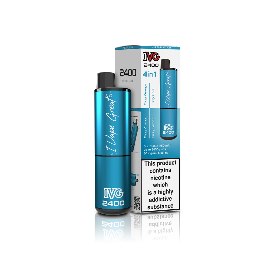 IVG 2400 4 in 1 Multi Flavour Fizzy Edition Vaporizers & Electronic Cigarettes IVG   