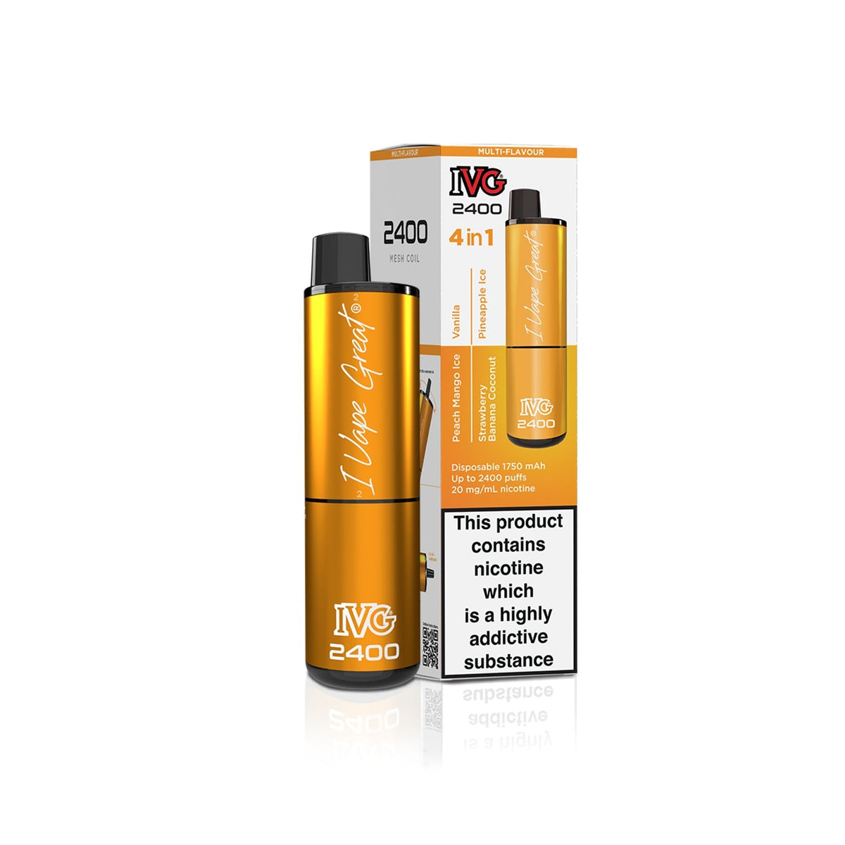 IVG 2400 4 in 1 Multi Flavour Exotic Edition Vaporizers & Electronic Cigarettes IVG   