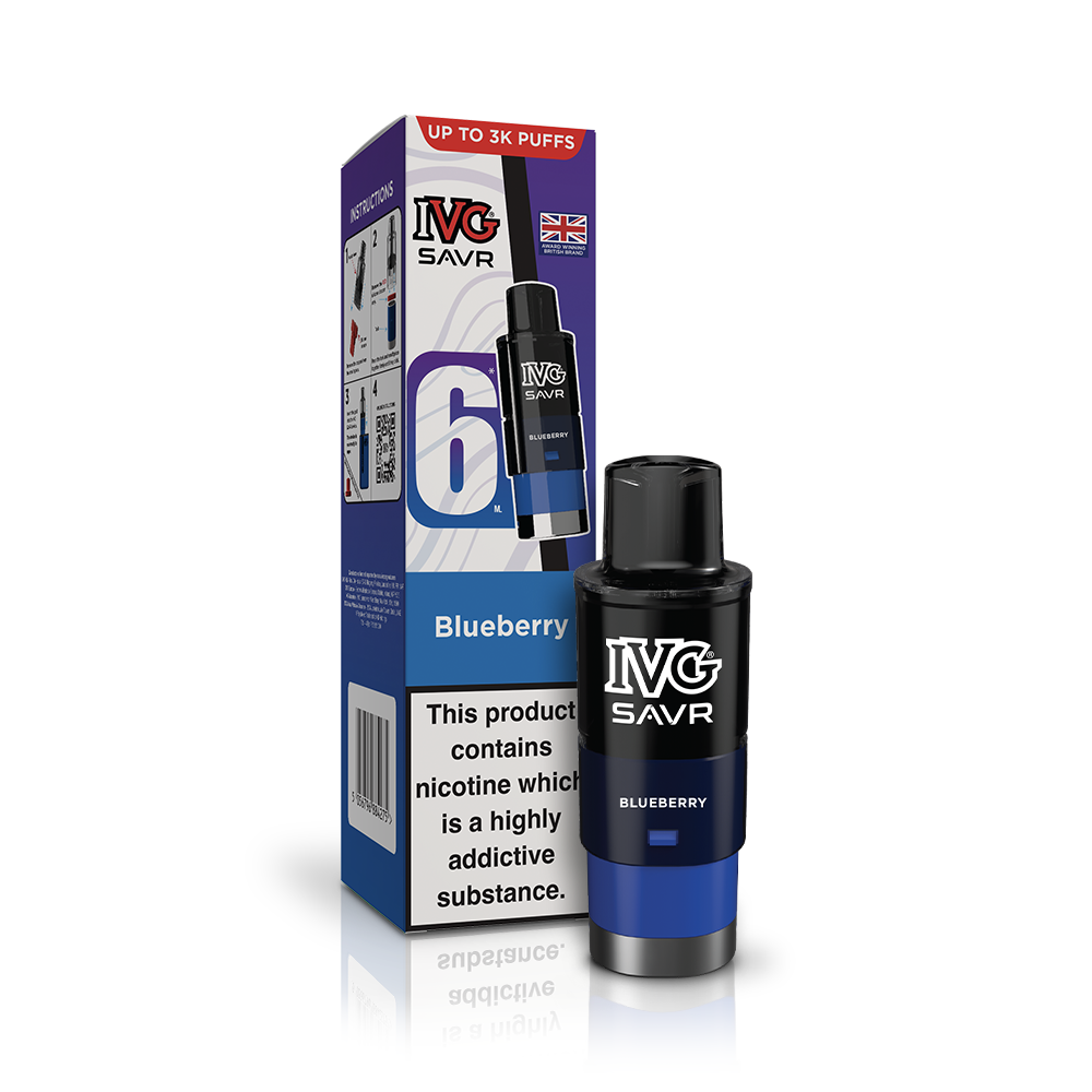 IVG SAVR Blueberry Refill Vaporizers & Electronic Cigarettes IVG
