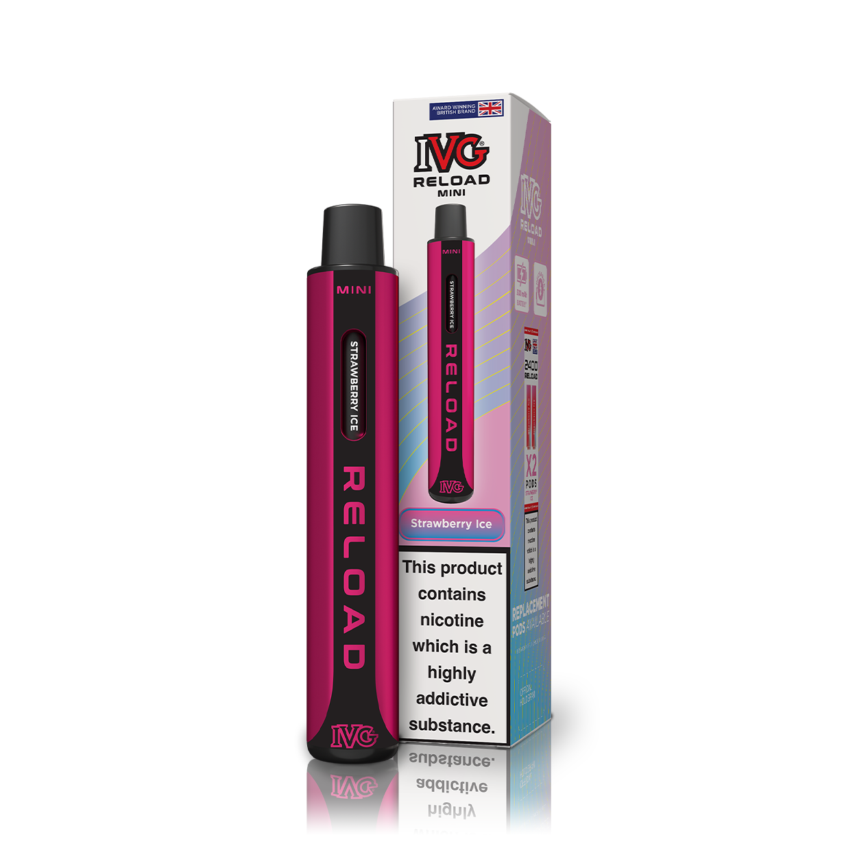 IVG Reload Mini Strawberry Ice Starter Kit IVG