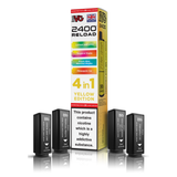 IVG 2400 4 In 1 Yellow Edition Reload Pods Vaporizers & Electronic Cigarettes IVG